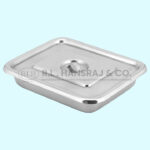 • Instrument trays with lid for easy in handling and storing • High Grade Stainless Steel 304 Grade • Easy to clean & autoclavable