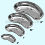 Kidney Tray • Stainless Steel • Various Sizes Available - 6", 8", 10", 12"